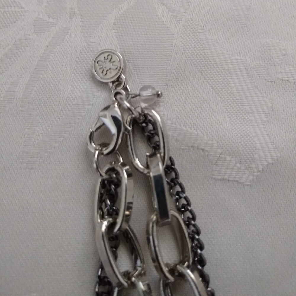 Statement Multi Strands Layered Chain Lavender Cr… - image 7